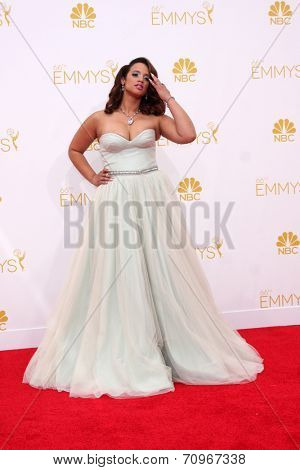 vLOS ANGELES - AUG 25:  Dascha Polanco at the 2014 Primetime Emmy Awards - Arrivals at Nokia at LA Live on August 25, 2014 in Los Angeles, CA