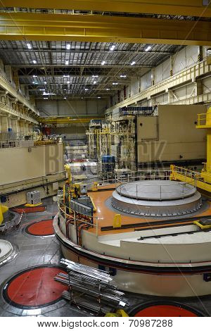 Nuclear Reactor Hall In A Power Plant