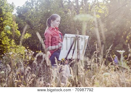 Artist On The Plain Air
