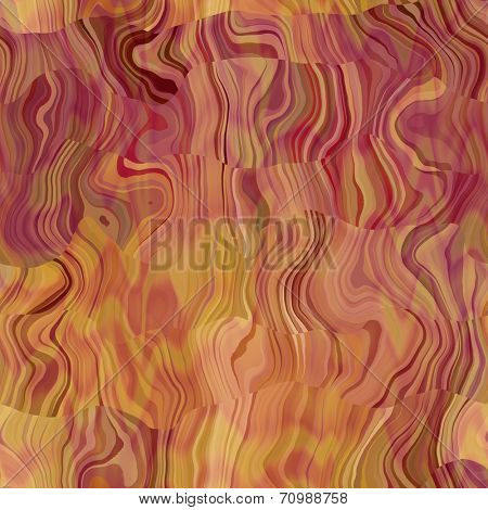 art abstract colorful chaotic waves seamless pattern in Klimt style; background in purple and gold colors