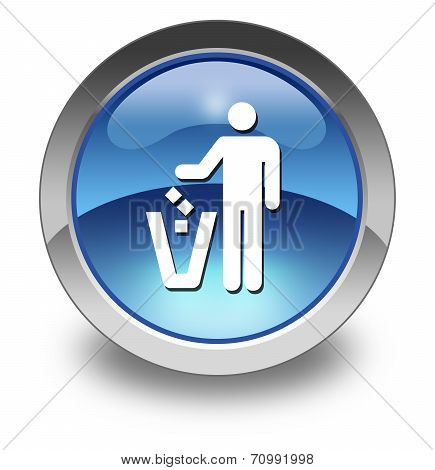 Icon, Button, Pictogram Litter Container