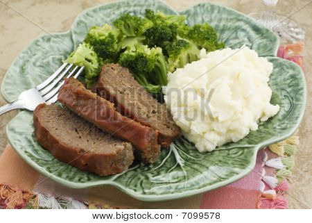 Cena de pastel de carne