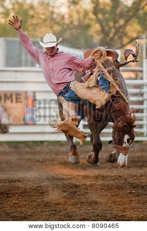 Willits, CA-juli 03: Deelnemers van de vierde van juli viering Willits Frontier dagen rodeo.