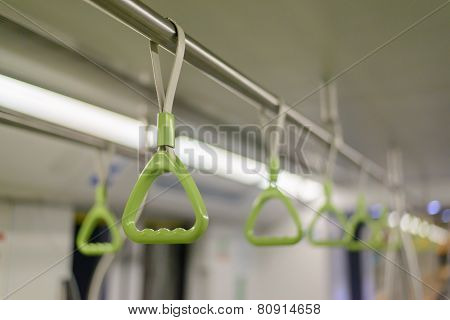 Green Bus And Train Holder