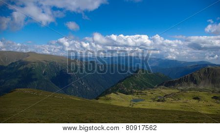 Way to Moldoveanu Peak, the highest peak in Romanian Carpathians