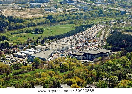 Vilnius City Capital Of Lithuania Aerial View