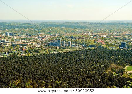 Vilnius City Capital Of Lithuania Aerial View