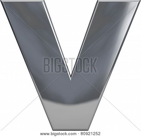 Metal Letter V