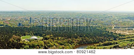 Vilnius City Capital Of Lithuania Aerial View