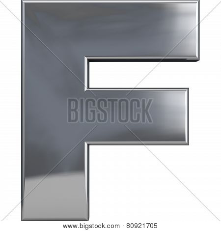 Metal Letter F