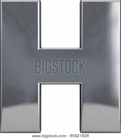 Metal Letter H