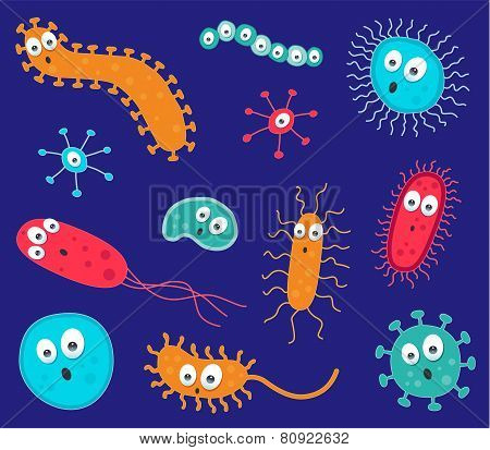 A cute character set of germs