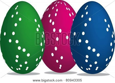 3D decorative easter eggs