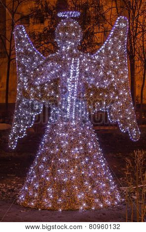 Angel Christmas lights