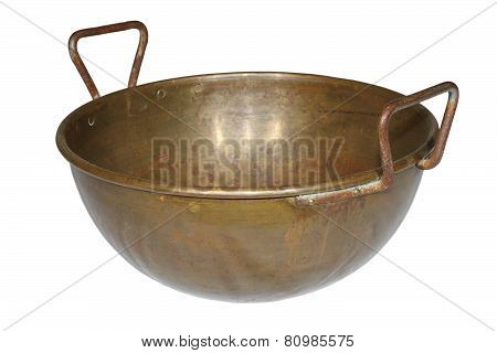 Ancient Weathered Copper Pot
