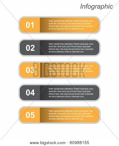 Modern design template, can be used for info-graphics,graphic or website layout vector