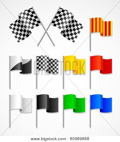 set of sport flags