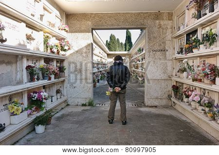 Man In The Verano Cemetery