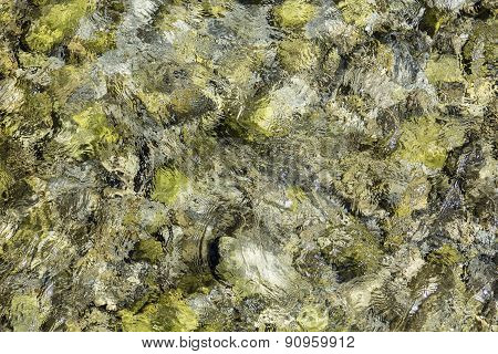 Detail Of River In The Alps