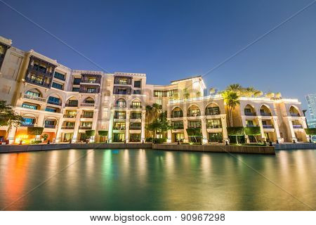 Dubai - JANUARY 9, 2015: Soul Al Bahar on January 9 in UAE, Dubai. Soul Al Bahar area is popular with tourists
