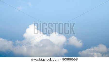 blue sky with cloud