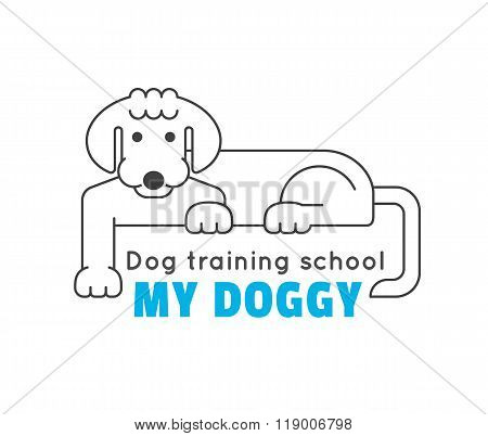 Dog training school logo