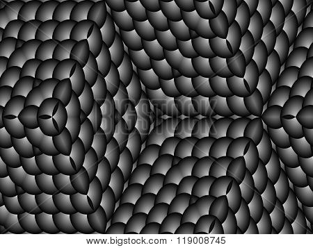 abstract seamless tile with fish scales pattern