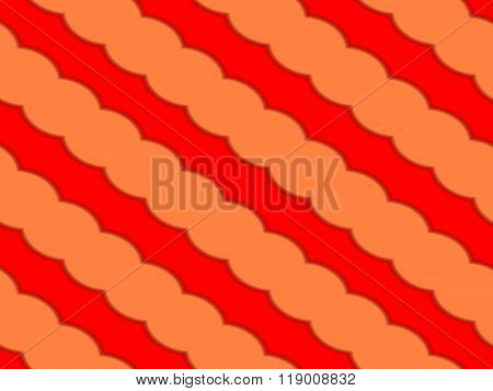 Abstract striped symmetrical regular diagonally red orange pattern
