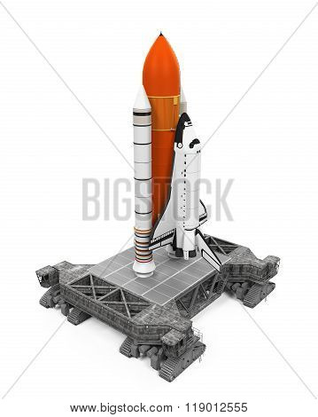Space Shuttle and Mobile Launcher Platform