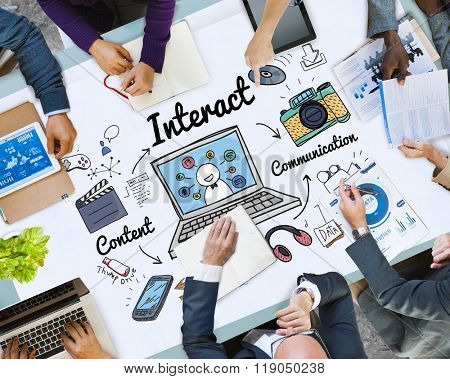 Interact Interaction Interactive Interacting Group Concept