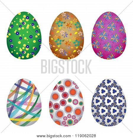 Easter colorfull eggs