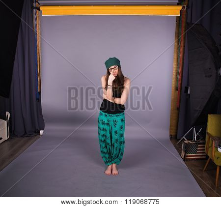 Shy girl
