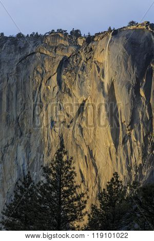 Horsetail Fall Around Sunset Time