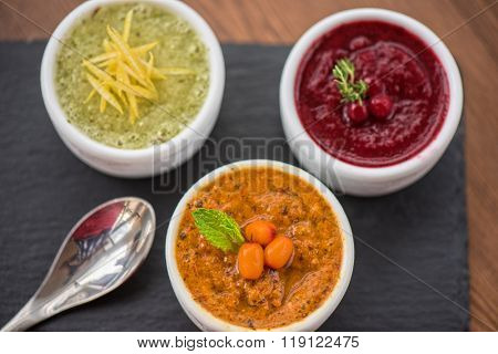 Refreshing lemon cranberry seabuckthorn sorbet