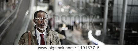 Businessman Commuter Corporate Departure Lifestyle Concept