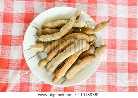 tamarind on tablecloth