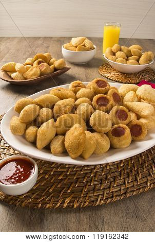 Mixed Brazilian Snacks Fried