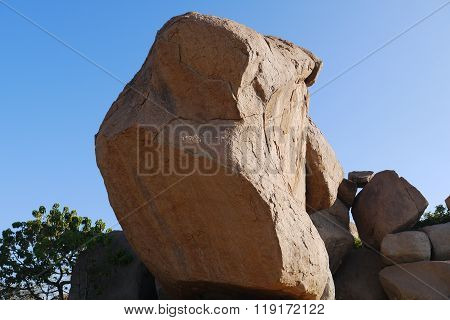 Stone boulders of Hampi