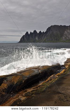 Norway, island Senja, Okshornan