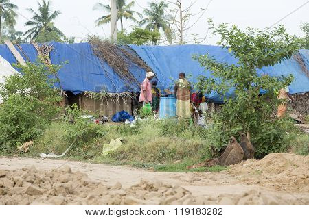 Scenes of rural life in India