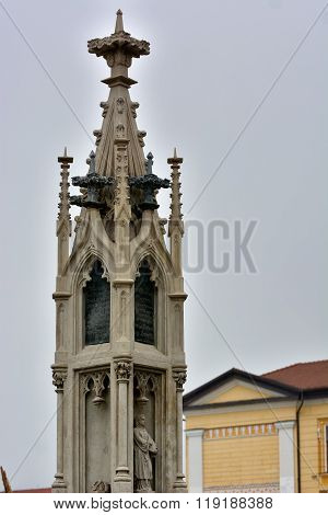 Alba Iulia, Romania - December 04, 2015. Walk Through The City Of Alba Iulia And Different Points Of