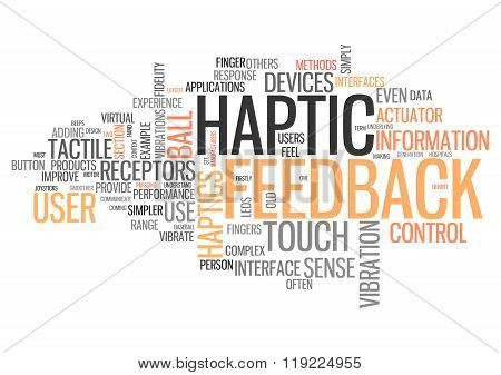Word Cloud Haptic Feedback