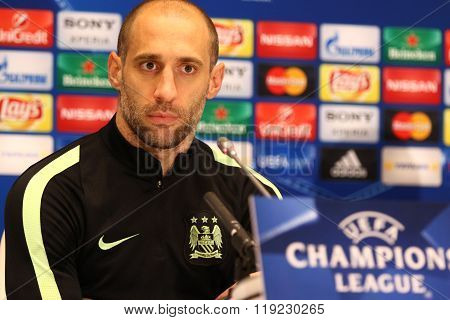 Press-conference Before Uefa Champions League Game Dynamo Kyiv Vs Manchester City In Kyiv, Ukraine