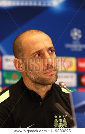 Press-conference Before Uefa Champions League Game Dynamo Kyiv Vs Manchester City In Kyiv, Ukraine