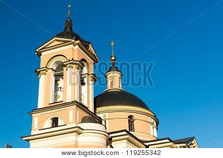 Church of St. Barbara in a  street  Varvarka, Russia