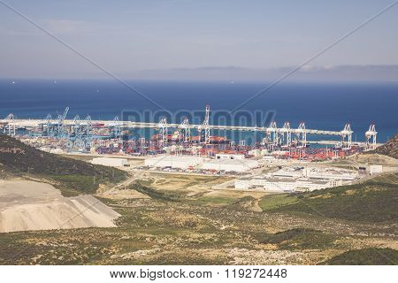 Tangier, Morocco-may 5,2013: New Passenger Terminals In Port Of Tangier, Africa