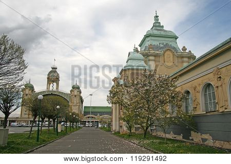 Prague, Czech Republic - April 26, 2010: Lapidarium Of The National Museum And The Industrial Palace