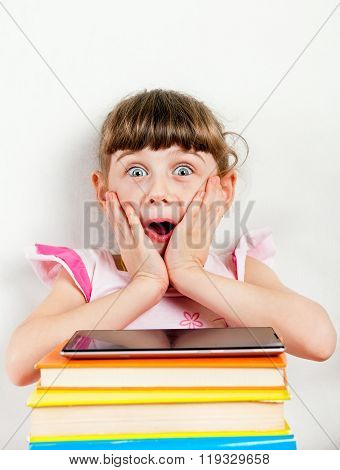 Little Girl With The Books