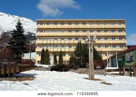 Hotel And Mountain In Smokovec.