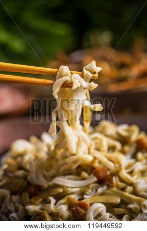 Close Up Of Thai Noodles